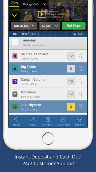 Horse race online betting app